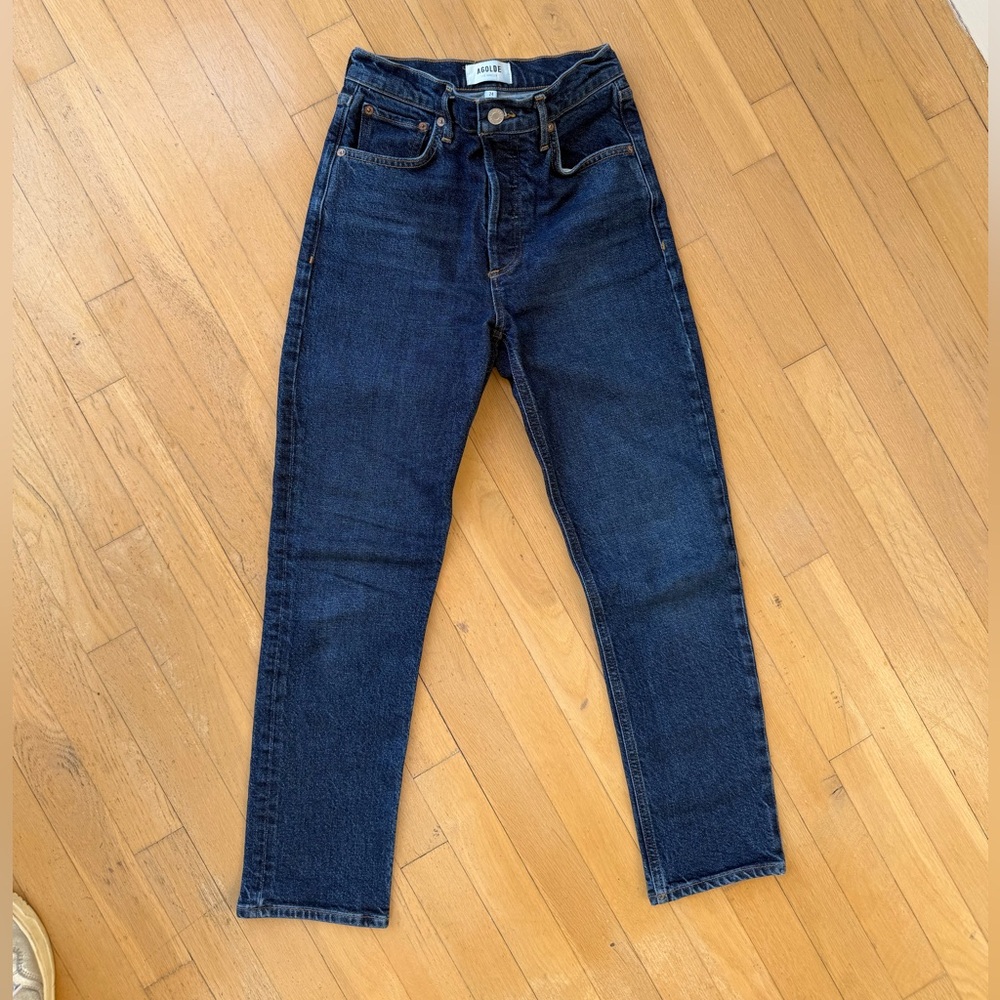 Agolde Riley Crop High-Rise Jeans
